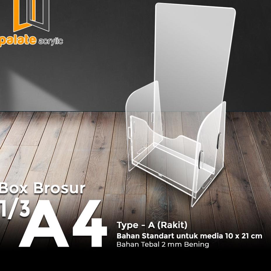 

ndba -35 AKRILIK RAK TEMPAT BROSUR AKRILIK - 1/3 A4 RAKIT 7JT