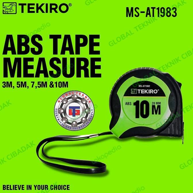 Tekiro Meteran 10 Meter ABS - ABS Tape Measure 10 M