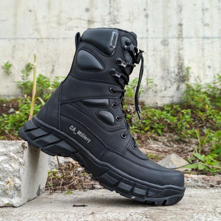 BEST PRODUCK SEPATU PDL SATPAM TNI AU AD AL  POLRI SECURITY TERBARU 2022 SAFETY B00TS UJUNG BESI MUR