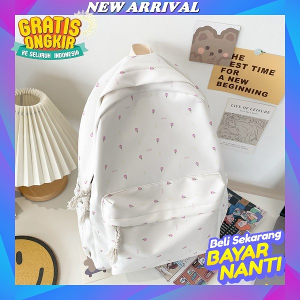 Nabya Fashion - Tas Sekolah Cewek Smp / Tas Sekolah Smp Sma Cewek Ala Korea / Tad Sekolah Aesthetic 