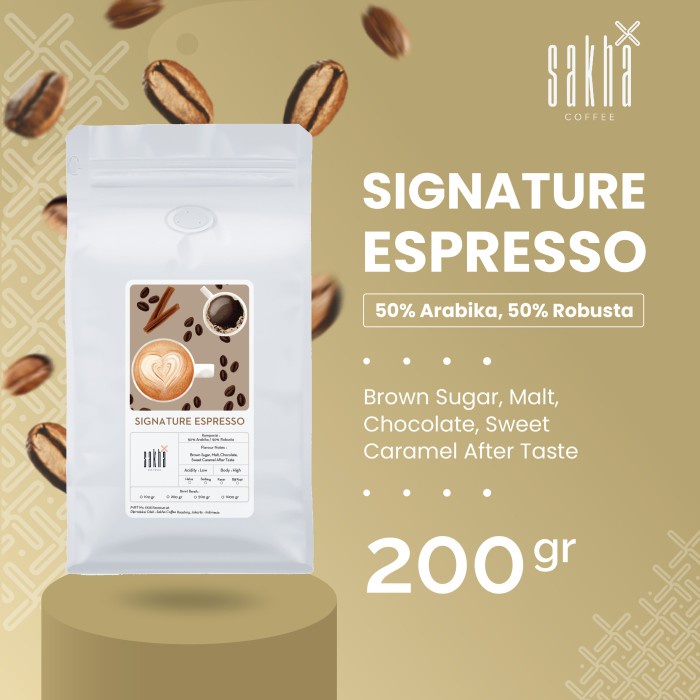 

TERMURAH Kopi Signature Espresso House Blend Coffee Beans 200 Gram Biji / Bubuk /KOPI EUBE/KOPI