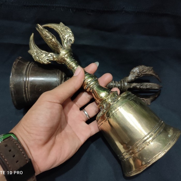 Hot Sale Lonceng Vajra Kuningan Antik A00508 Terlaris