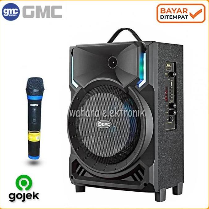 Speaker Aktif Portable Gmc 8Inch 897H 897R / Speker Bluetooth Karaoke Store_Wardana