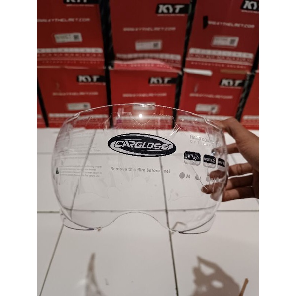 kaca helm cargloss yr yrh original cargloss