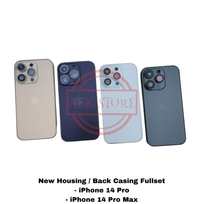 BACK CASING KESING HOUSING IP 14 PRO / 14 PRO MAX BACKDOOR FULLSET