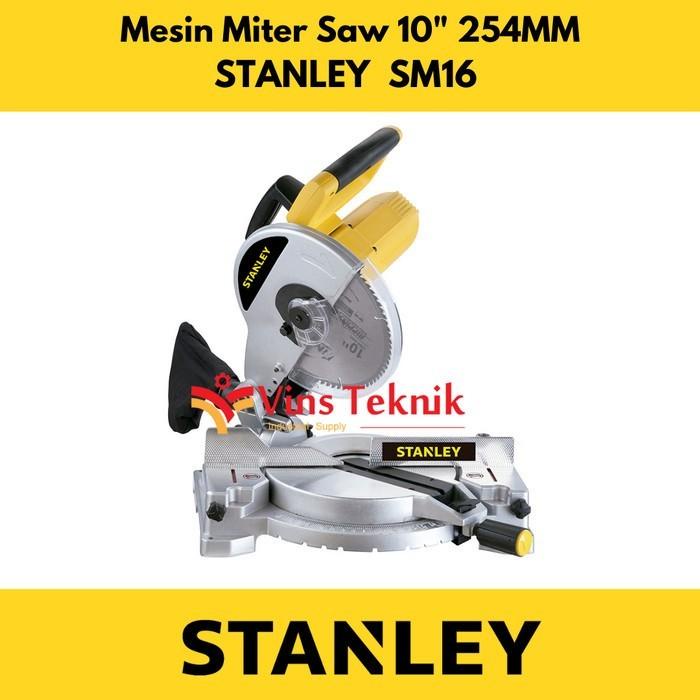 Terlaris Mesin Miter Saw 10" Sm16 Stanley Coumpund Miter Saw Sm 16