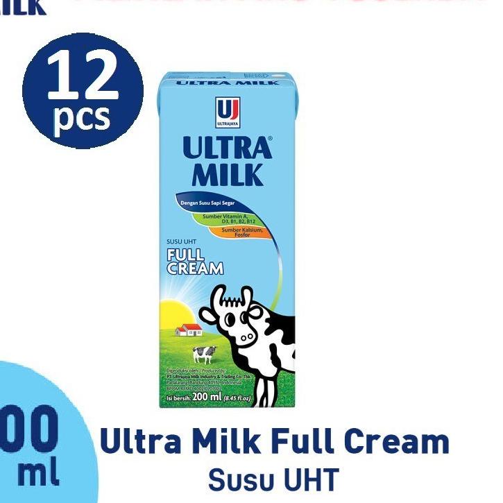

Limited | TD4 | Susu Ultra Full Cream - 200 ml - (HARGA 12 PCS)