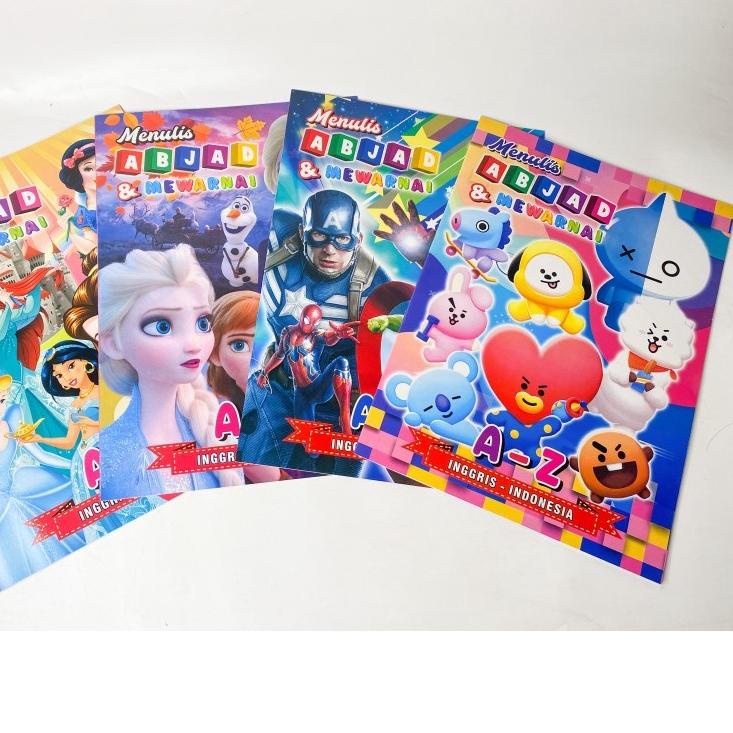 

Termurah | FG2 | Buku mewarnai+menulis ABJAD / buku mewarnai fancy / buku mewarnai Foli