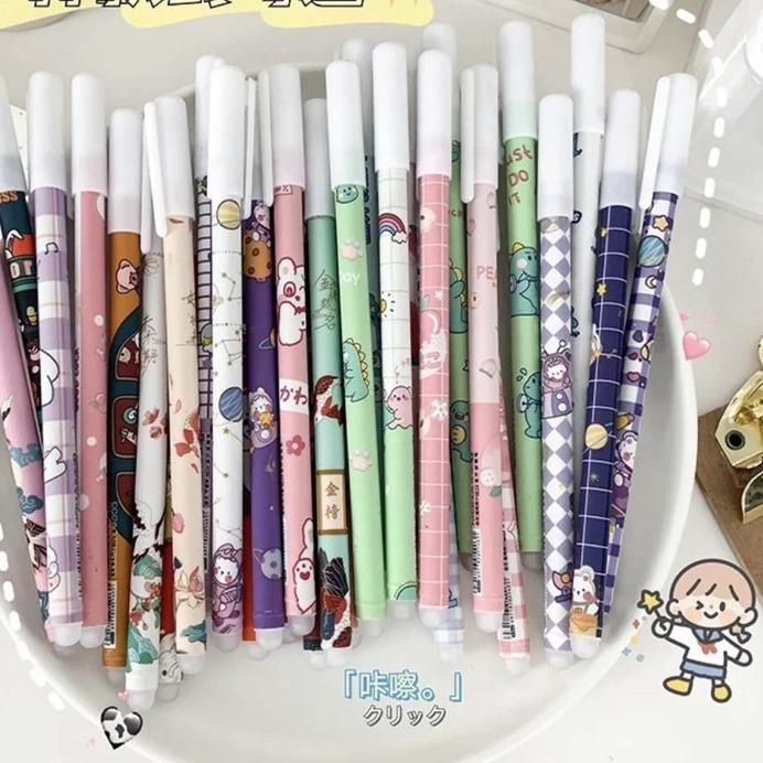 

Diskon | KP8 | Pulpen Hapus Erasable Pen Pena Hapus Motif Karakter Lucu Pen Hapus Tinta Hitam Import