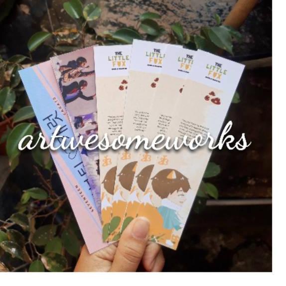 

Sale 6.6 | HJ6 | [BACA DESKRIPSI&SLIDE FOTONYA] CUSTOM BOOKMARK PEMBATAS BUKU 1 sisi