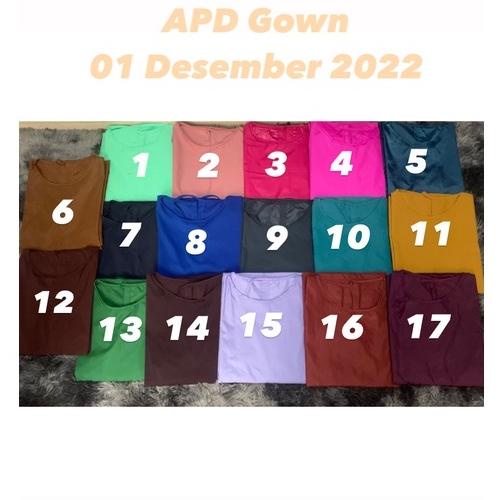 Terlaris Baju surgical gown/jubah/baju ok/baju bedah/bahan parasut bisa dicuci