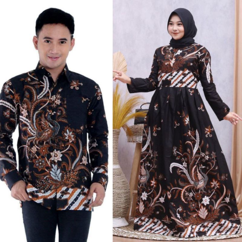 Baju Couple Gamis Batik Kemeja Batik Baju Kondangan Suami Istri
