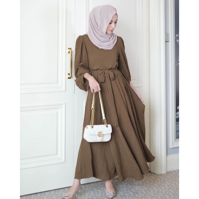 INAYAH DRESS MUSLIMAH GAMIS PESTA TERBARU 2023/DRESS POLOS MAYUNG VIRAL KEKINIAN/FASHION MUSLIM WANITA TERLARIS/FAR MOSLEMSTORE