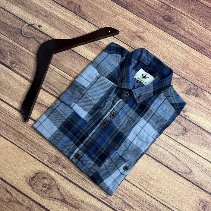 Kemeja Pria KEMEJA FLANEL LENGAN PANJANG PRIA MURAH - 01, M(Z3A5) Kemeja Atasan Pakaian Pria PREMIUM