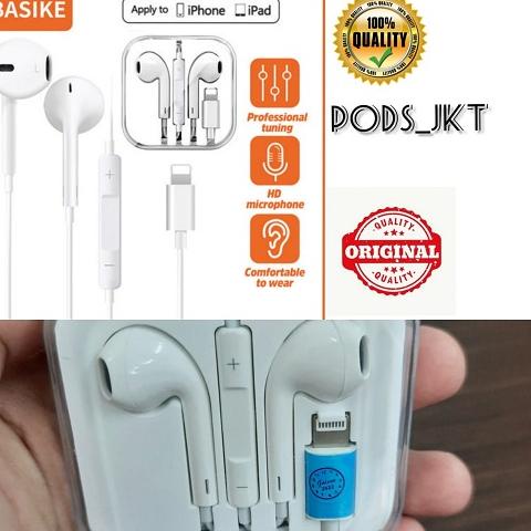 [KODE AIFLY] Handfree Iphone 7 Highcopy Headset Basike