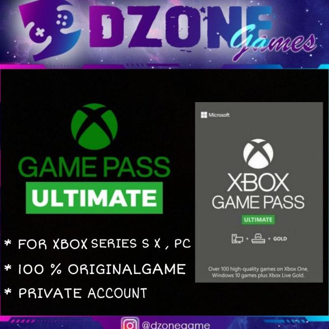 XBOX Gamepass Ultimate Series S X PC