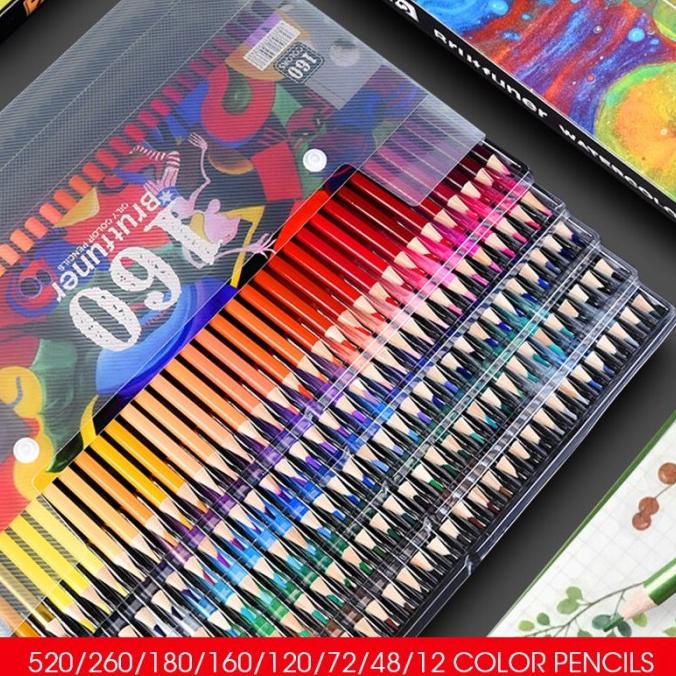 

Pensil Warna Brutfuner Painting Oil Pencil Artist Color Pencil Set 160
