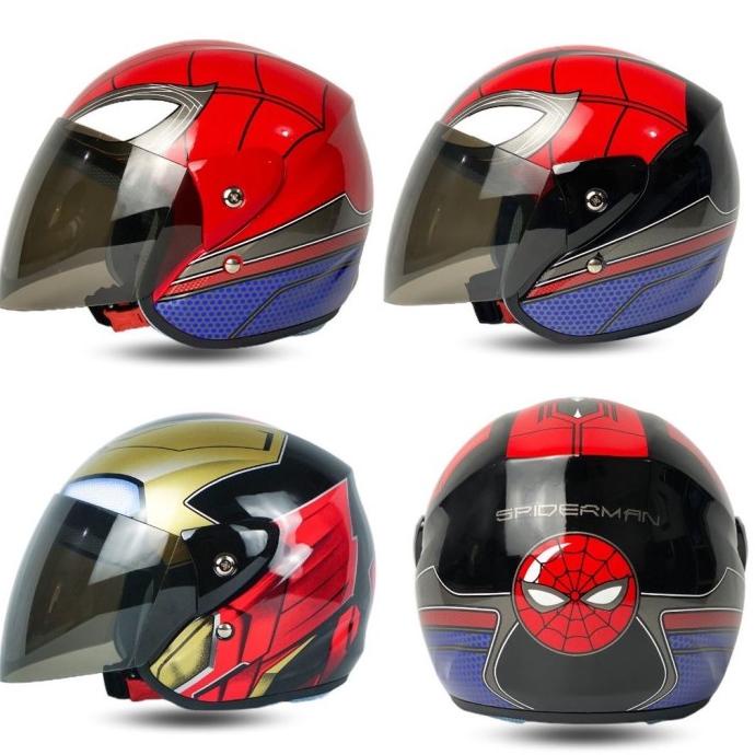 Helm Motor Anak Karakter SNI Umur 3 4 5 6 7 8 Tahun