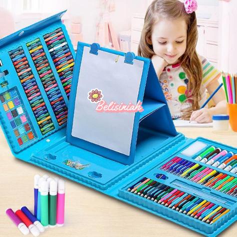 

Crayon Anak Set Isi 208 Pcs Pensil Warna Alat Lukis Set Crayon Set