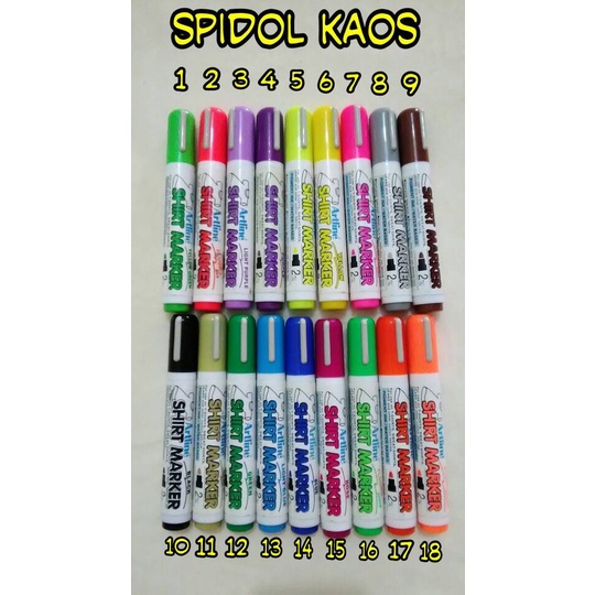 

Terlaris Spidol Kaos / Spidol Pakaian