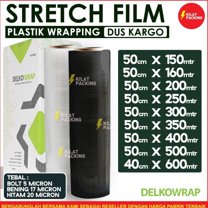 Plastik Wraping Plastik Wrap Plastik Stretch Film Delko Wrap DUS ---READY---