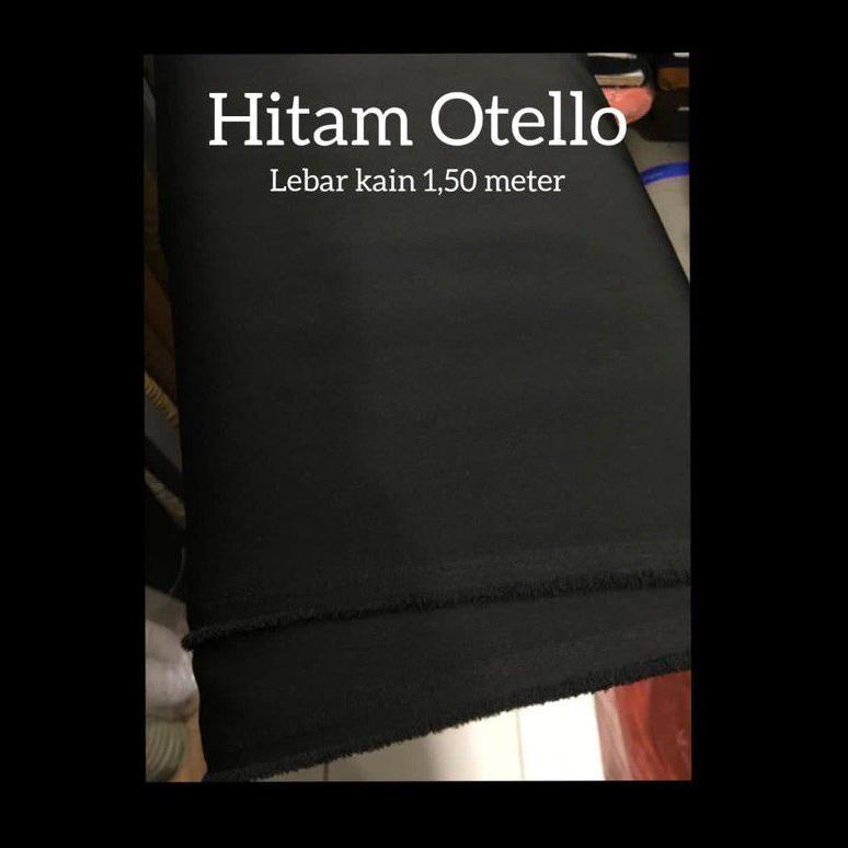 [KODE KCDHS] Bahan Hitam Otello Tebal/bahan celana/ Blazer/Semijas/Bahan Wisuda Dll