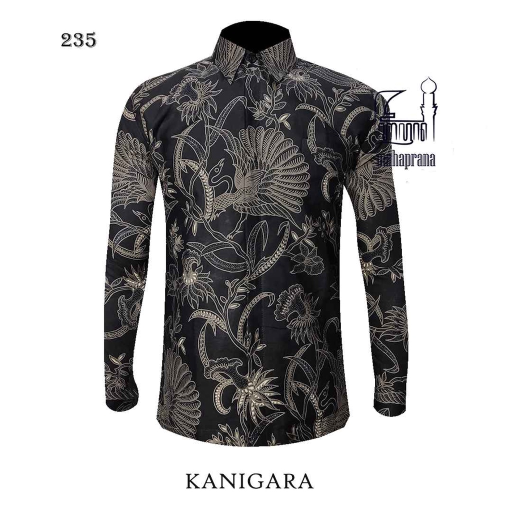 BATIK MAHAPRANA Motif KANIGARA Atasan Kemeja Batik Pria Lengan Panjang Full Furing MHP-235