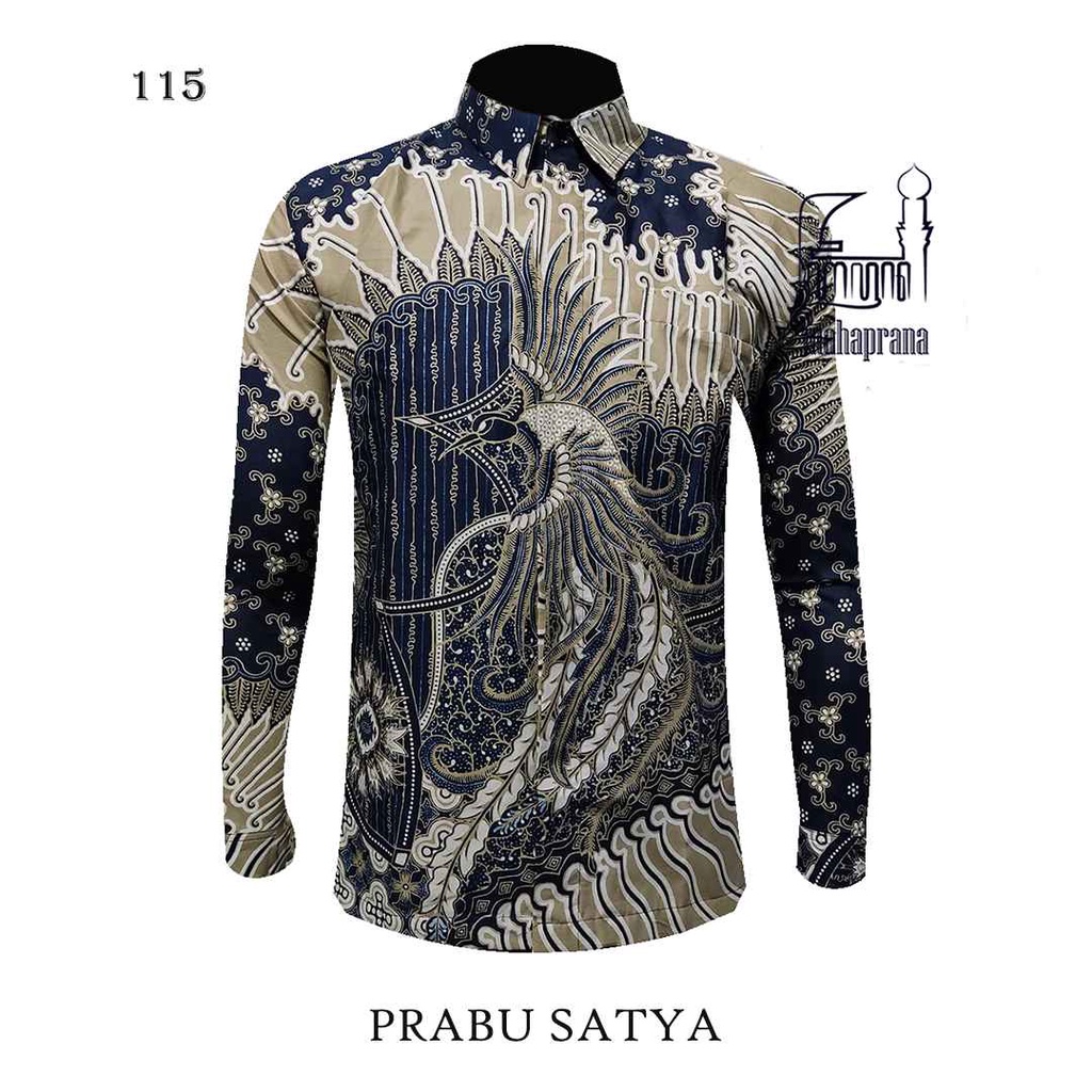 BATIK MAHAPRANA Motif PRABU SATYA Atasan Kemeja Batik Pria Lengan Panjang Full Furing MHP-115