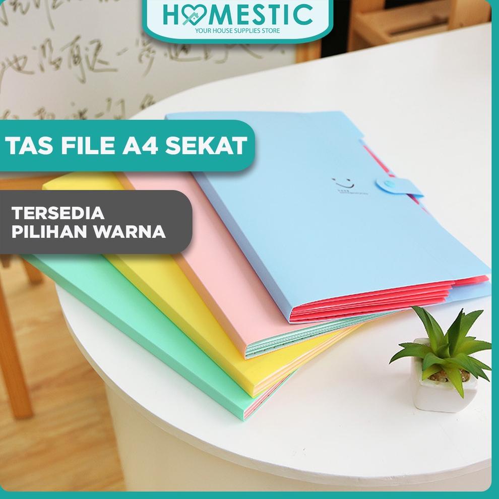

LSWWU Tas File A4 5 Sekat Dilengkapi dengan Indeks Bahan Anti Air Desain Bergambar Kartun khler
