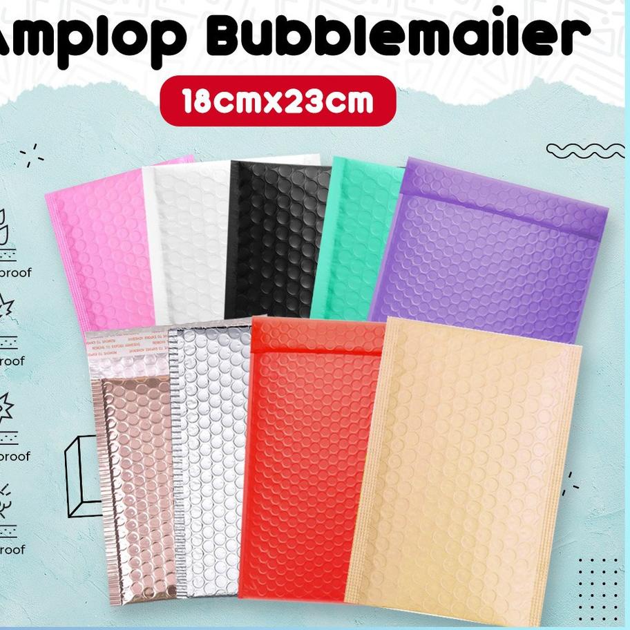 

Promo | KP8 | Amplop Bubble Wrap Poly Mailer Padded Envelope Packaging 18x23 cm