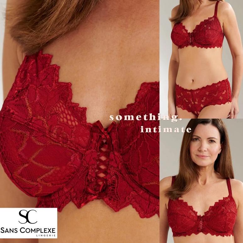 Produk Terkeren Hari Ini Bonus Mini Gold Sans Complexe Rosewood Arum Minimizer Bra Embroidered Lace 