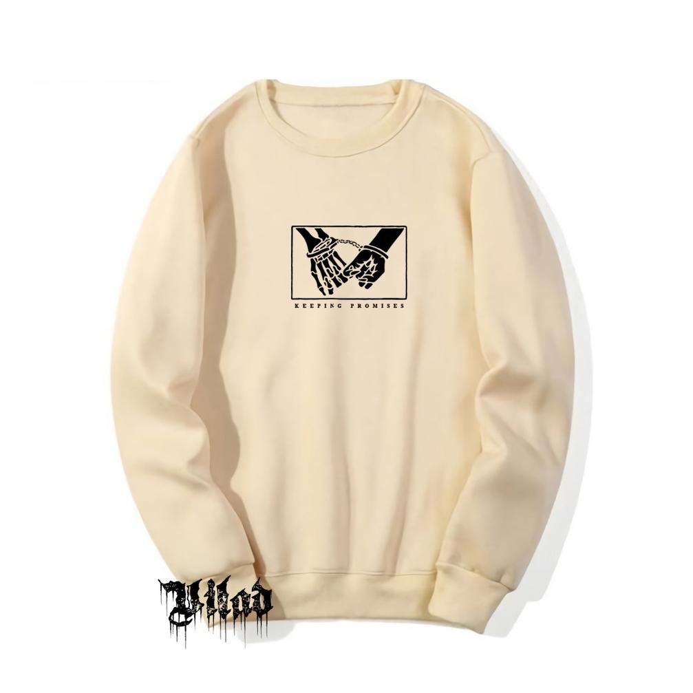 Promo Hari Ini Gratis Mini Gold VASPLY Crewneck Cream Gambar . crewneck pria distro . sweater anime 