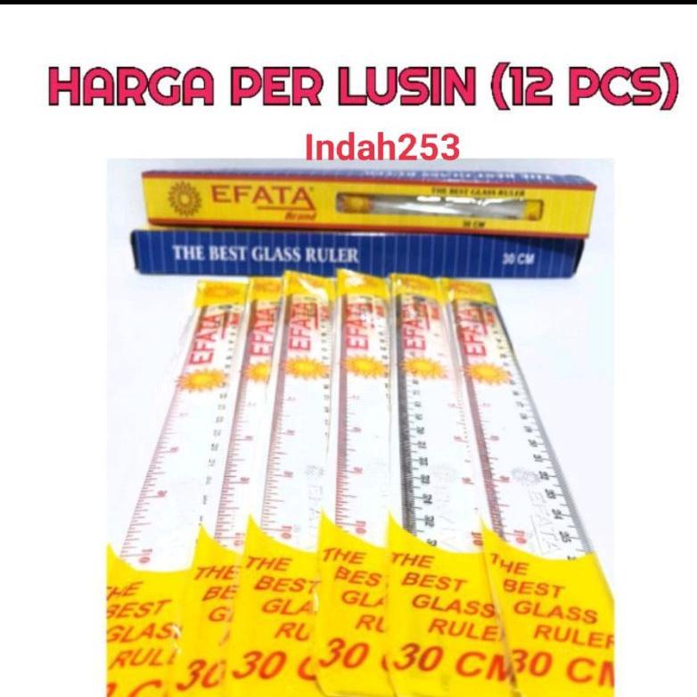 

[HDD36] Penggaris Mika Plastik 30 Cm (satu lusin) Terlaris ㄟ)(