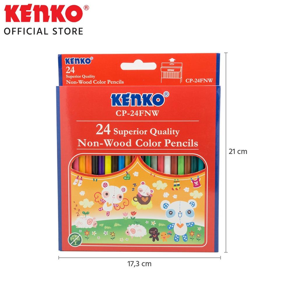 

DISCOUNT !!! PINSIL WARNA PANJANG KENKO 24 CP-24FNW [KODE 1]