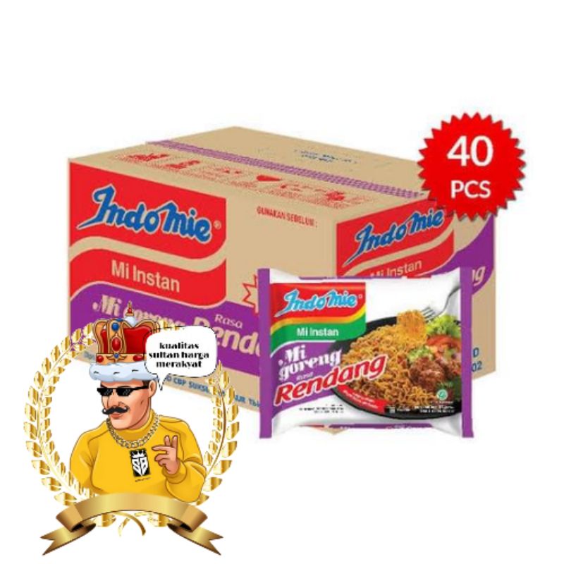 

Indomie Goreng Rendang 1Dus isi 40Bungkus