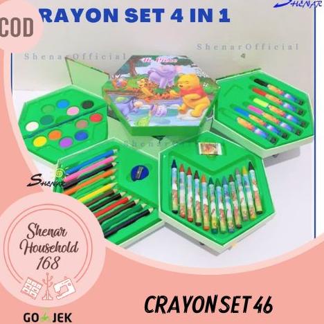 

Langsung proses6.6 SHENAR , PERWARNA CRAYON SET 46 PCS PENSIL WARNA CRAYON SET 4 SUSUN CAT AIR LUKISAN SPIDOL ALAT GAMBAR - BISA COD 312♬