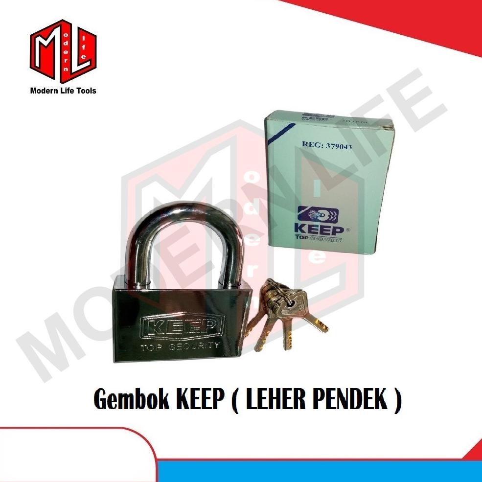 [KODE PLHMP] KUNCI GEMBOK KEEP 50 MM PENDEK / GEMBOK KEEP LEHER PENDEK ( ORIGINAL )