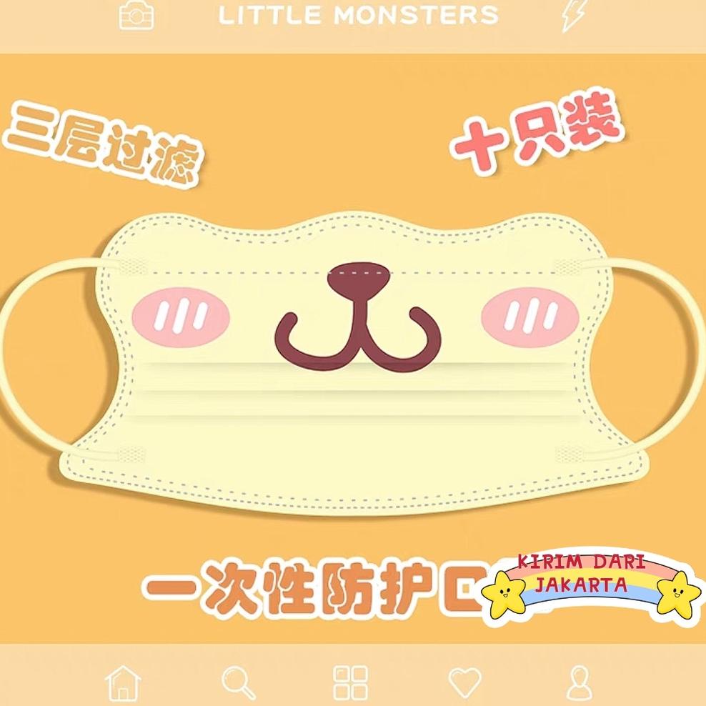 [KODE 0HHI9] YLaove - YN15 MASKER KF 94 DEWASA MOTIF SANRIO HIGH QUALITY LUCU ISI 10PCS