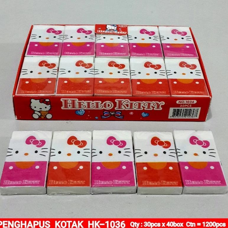 

46 Penghapus pensil kotak motif hello kitty isi 30 pc 46