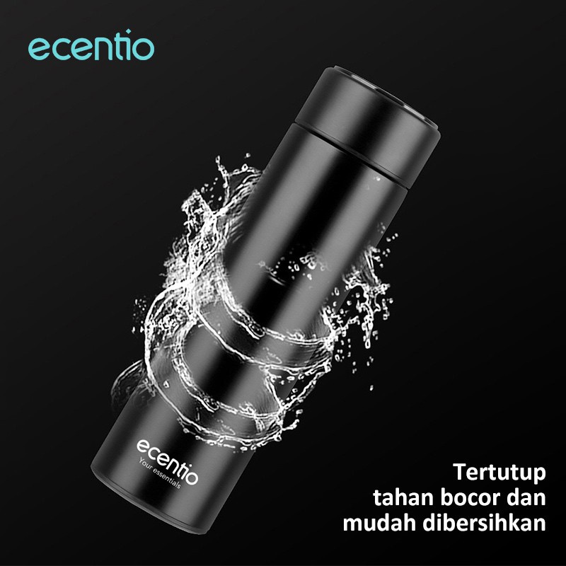 ecentio termos air panas mini 500ml stainless 304 LED tampilan suhu/botol minum termos portable vacuum flask