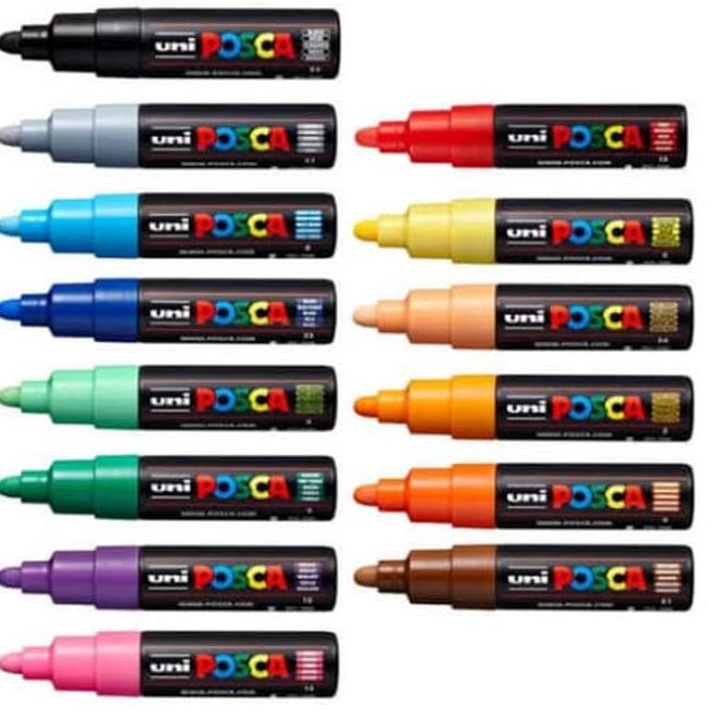 

[NEW ARRIVAL !!] Uni POSCA Paint Marker PC-7m Round Tip 5.5-5.5mm [KODE 024]