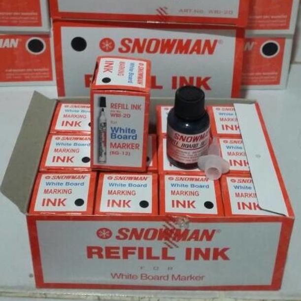 

[MURAH !!] REFILL TINTA ISI SPIDOL (WHITE BOARD) BG 12 SNOWMAN [KODE 0]