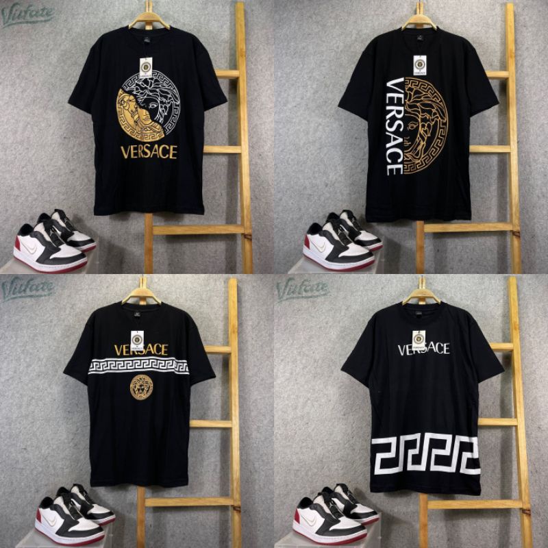 tshirt kaos versace lengan pendek premium | baju kaos oblong pria