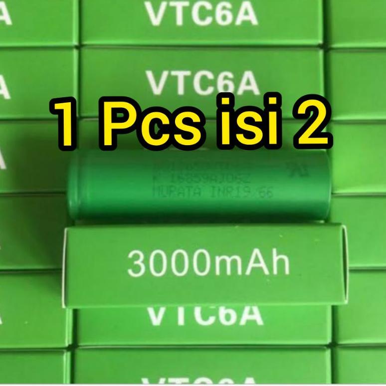 Terbaru batarai 1 kotak isi 2 SONY VTC 6 3000mah Baterai VAPOOR VAPEE HARGA MURAH