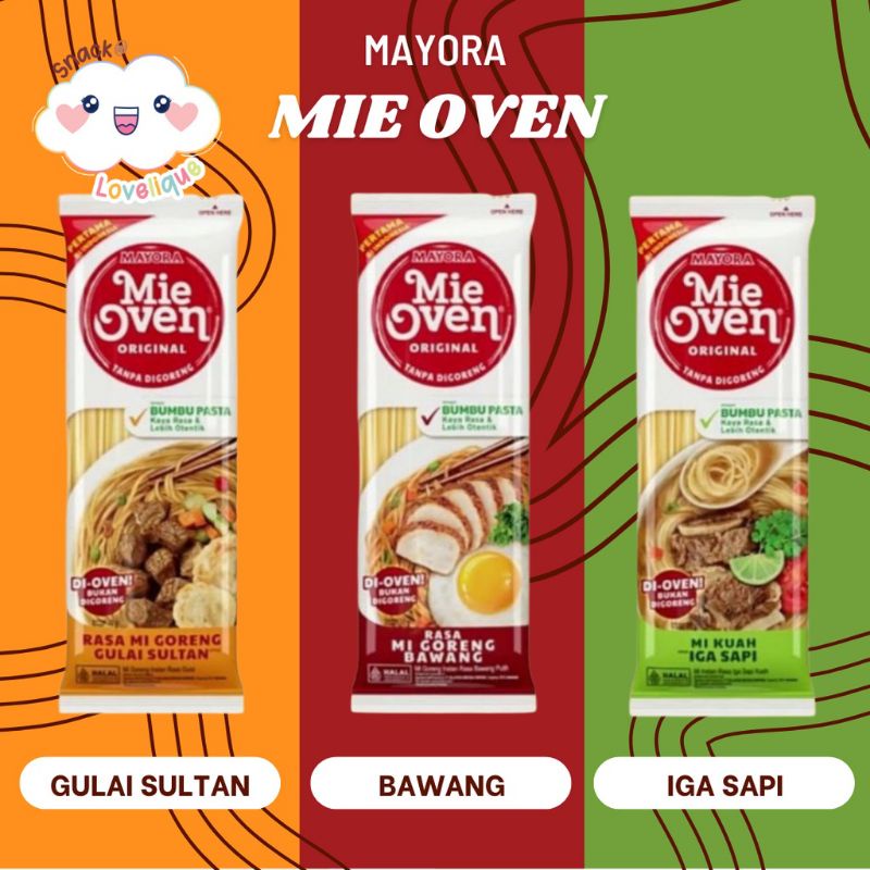 

Mie Oven Mayora | All variant | goreng bawang | Iga sapi | Gulai sultan.