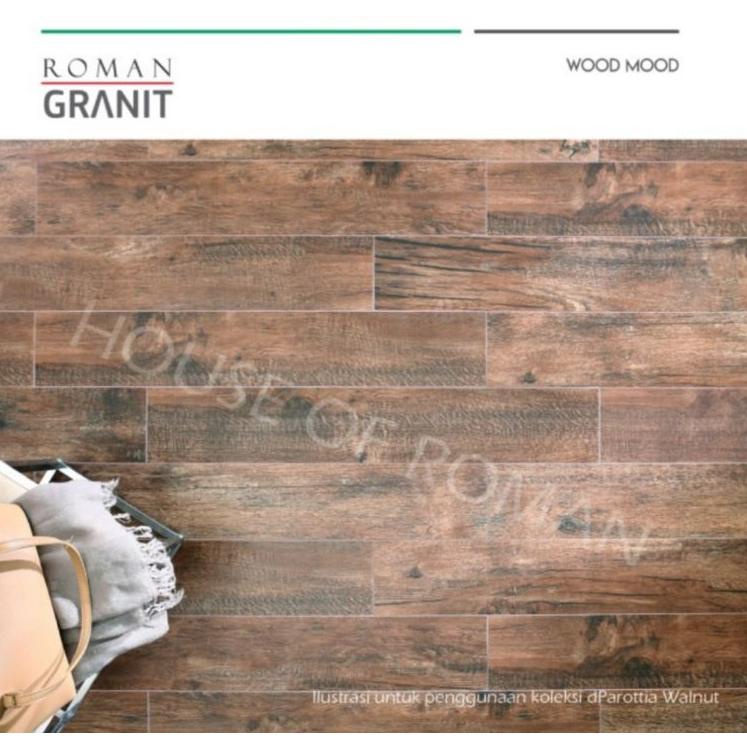 Pro sale Granit Roman (Wood Mood) 15x90 dParotia Series / Lantai Rumah Motif Kayu / Lantai Teras Rum