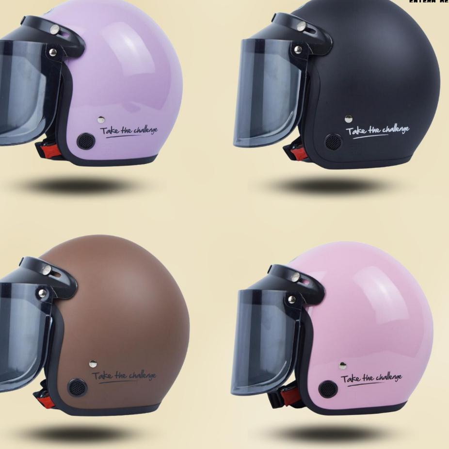 Helm Bogo Helm Retro PRIA WANITA Helm Kekinian Helm Murah RETRO BISA COD