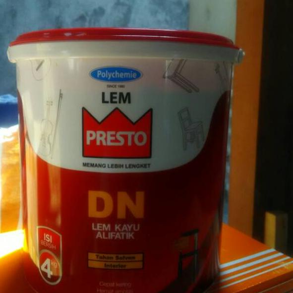 

Ready Terbatas Lem kayu presto ember DN 4 kg or ember presto