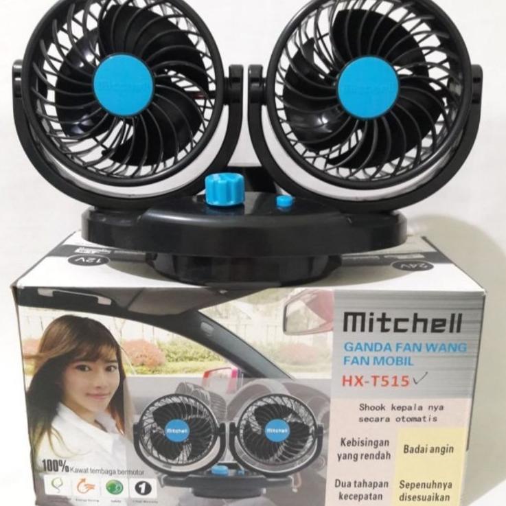 Ramai Kipas Angin Mobil UKURAN JUMBO 5 in HX-T515 pendingin12voll SWING BISA GELENG Baru Ekonomis