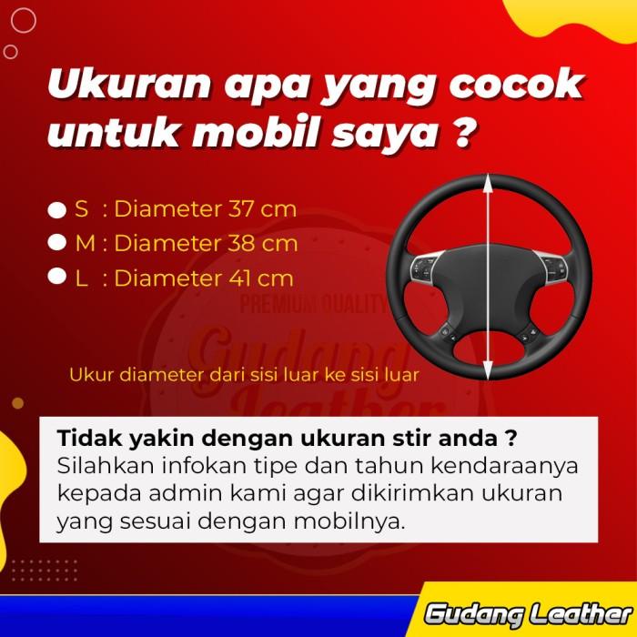 Sarung Stir Mobil - MBTECH ORIGINAL / Cover Stir MBTECH